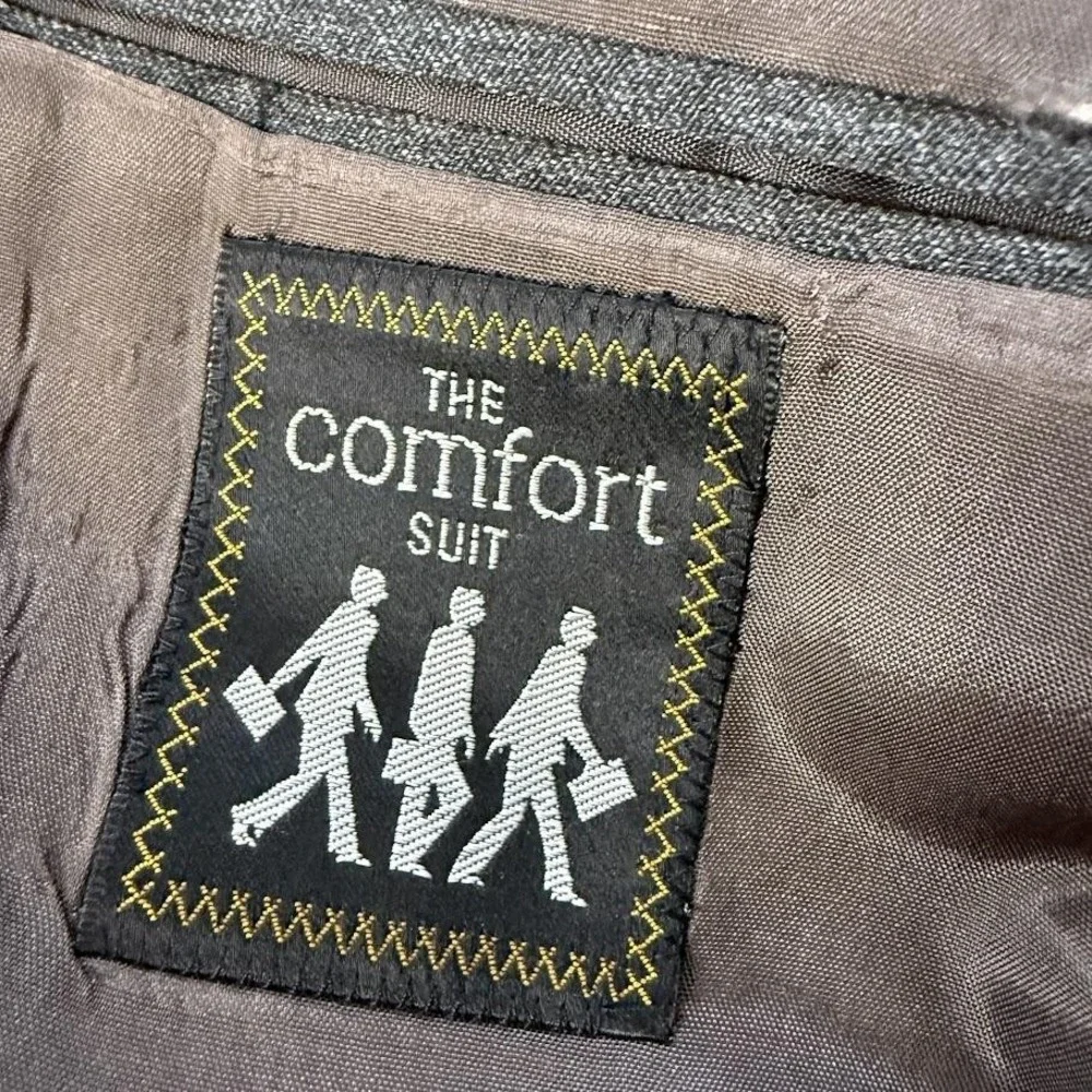 Vintage Sears The‎ Comfort Suit Blazer Mens Extra Large Gray Two Button 90s